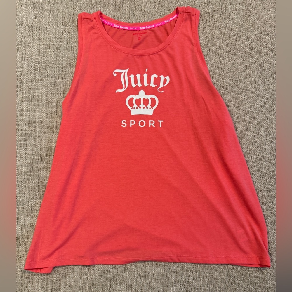 Juicy Couture Women’s Sport Tank Top Calypso Coral Size XXL NWT